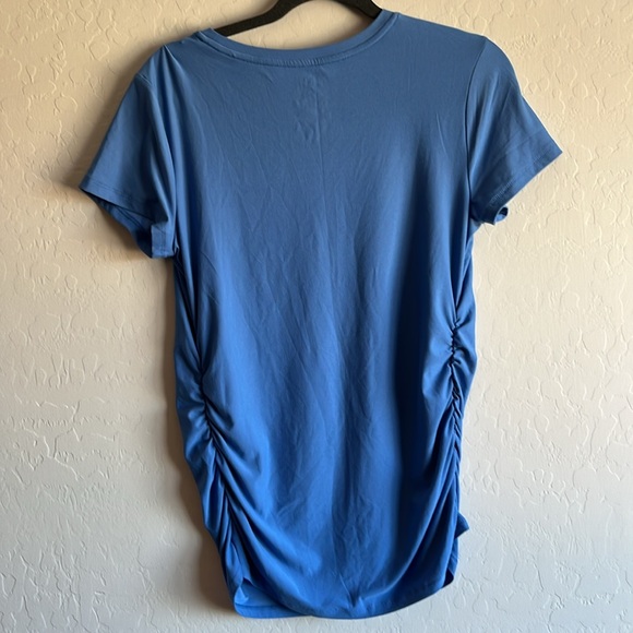 Time and Tru Women's Maternity Graphic Tee with Short Sleeves Size S (4-6) Blue - Picture 7 of 12